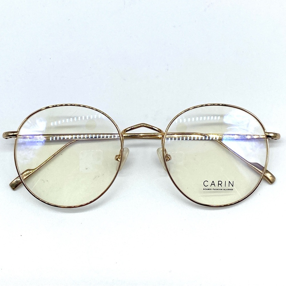 CARIN BREEZE C1 GOLD TITANIUM LIGHTWEIGHT THIN EYE GLASSES FRAME SKANDINAVISK